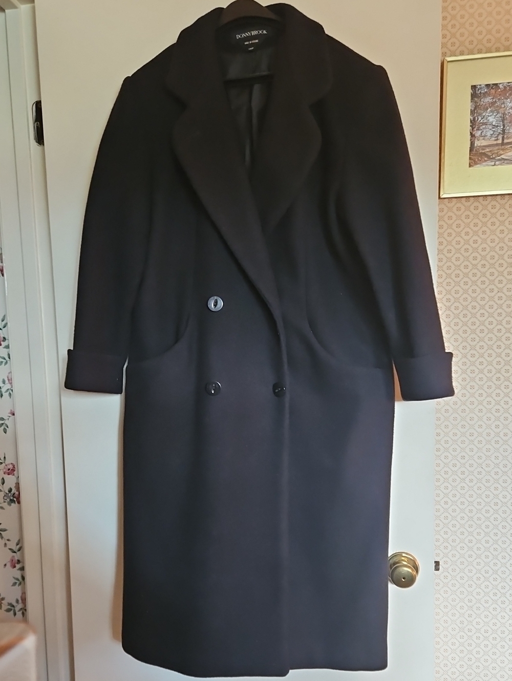 Women's Black Wool Coat
